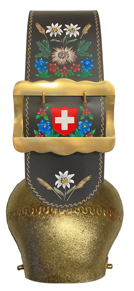 Glocke Roulin Kuh GR-Geschnitzt (10340-111G)